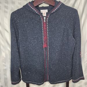 2 for $15 Northern Reflections Blue Grey Knit Hooded Sweater Size XL